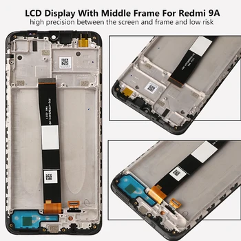 LCD Xiaomi Redmi 9A LCD Ekranas Jutiklinis Ekranas skaitmeninis keitiklis Asamblėjos Pakeitimo Ekrane Už Redmi 9A 9 A M2006C3LG Ekranas