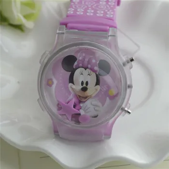 LED Blykstė Cartoon Vaikų Žiūrėti Silikoninių Mergaičių Laikrodis Vaikas Laikrodžiai Želė Mados Apversti Vaikas Laikrodis Reloj Mujer