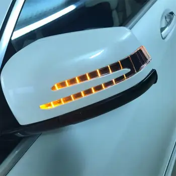 LED Galinio vaizdo Veidrodėlis Posūkio Signalo Lemputė led Mercedes Benz W221 W212 W204 S300 S500 S350 S600 S400 C180 Indikatorius, Indikatorių Lempos