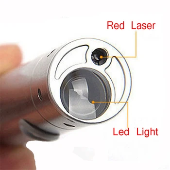 LED Mini Žibintuvėlis Multi-funkcija USB Įkraunamas Žibintuvėlis Su Cigarečių Degiklio Raudona Lazerinė Rodyklė Infraraudonųjų spindulių LED Lanterna