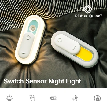 LED Naktį, Šviesos, Judesio Jutiklis Belaidis USB Įkrovimo Silikono Naktį Naktiniai staleliai, Lempa Lempos korpuso Spinta Lempos Kūrybos dovana