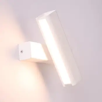 LED Sienos Lempa 3W 7W Šiuolaikinės Paprasta 350° Reguliuojamas Sukimosi Skaitymo Šviesa Patalpų Dekoratyvinės Sienų Šviesos Naktiniai Kambarį