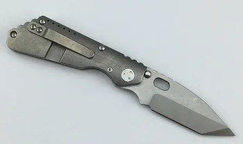 LEMIFSHE PT mažas Sulankstomas peilis TC4 Titano rankena M390 disko Guolis medžioklės kempingas lauko Taktinių virtuvės peiliai EDC Įrankiai