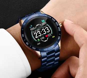 LIGE 2020 Naujų Plieno Juosta Skaitmeninis Žiūrėti Vyrų Sporto Laikrodžiai Elektroninių LED Vyrų Riešo Žiūrėti Vyrų Laikrodis atsparus Vandeniui Bluetooth Valandą