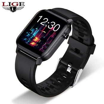 LIGE Sporto Smart Watch Vyrų smartwatch Moterų IP68 Vandeniui Plaukimo Sveikatos Tracker LED HD Spalva Visiškai Jutiklinis Ekranas Fitneso žiūrėti