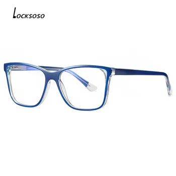 LOCKSOSO stabdžių spinduliuotės mėlynos šviesos blokavimas akinius kompiuterinių žaidimų akinius kompiuterio vyrai moterys blue blocker blue ray akiniai