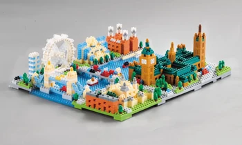 Londono Akis Miesto Architektūra, Big Ben, Tauerio Tiltas 3D Modelį 