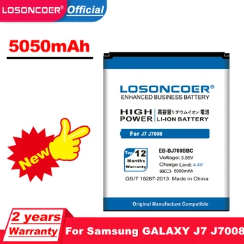 LOSONCOER 5050mAh EB-BJ700BBC Baterijos Samsung GALAXY J7 J7008 J700F SM-J7008 J7000 J700 ON7 G6000 Baterija