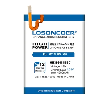 LOSONCOER HB396481EBC 4900mAh Baterija Huawei ASCEND G7 PLIUS G8 GARBĘ 5X G8X RIO L03 -UL00/AL00/TL00 Išmaniųjų Telefonų Baterijos