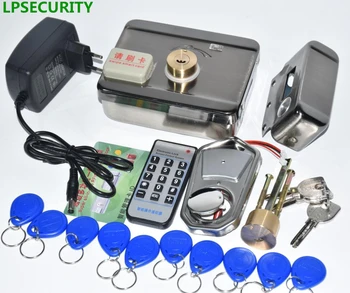 LPSECURITY 2 arba 10 žymas, Durų & gate lock pilies Prieigos Kontrolės, Elektroniniai integriniai RDA Durų Rim lock RDA reader domofonas