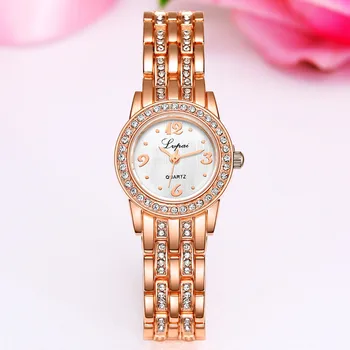 Lvpai Apyrankę Žiūrėti Moterų Laikrodis Prabangūs Krištolo Diamond Lady Rankiniai Laikrodžiai Moterims Arabiškais Skaitmenimis Kvarco Žiūrėti Montre Reloj 50