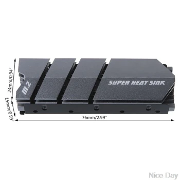 M. 2 SSD NVMe Šilumos Kriaukle M2 2280 SSD Kietąjį Diską, Aliumininiai Šilumos Kriaukle su Šiluminę Pagalvėlę SSD M2 Ju11 20 Dropship