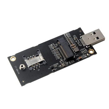 M. 2 USB 3.0 adapteris su SIM kortelės lizdo Klavišą B Perdavimo kortelė NGFF LTE 4G modulio EM06-A EM06-E EM12-G EM20-G EM18-G EM16-G