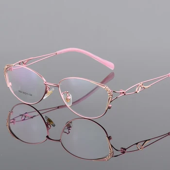 Mada Moterims, Cat Eye Akiniai Rėmeliai Lady Optinis Glasse Rėmo Retro Akiniai Kompiuterio Akinių, Trumparegystė Presbyopia Stiklines Karšto
