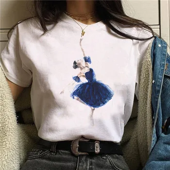 Mados Baleto Šokių Mergaitė, Print T-shirt 