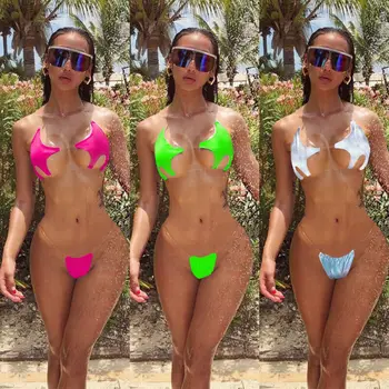 Mados Brazilijos Moterų Įžūlus Thong Bikini Bottom Maudymosi Kostiumėlį, Maudymosi Kostiumėliai, Paplūdimio Šortai, Maudymosi Kostiumai