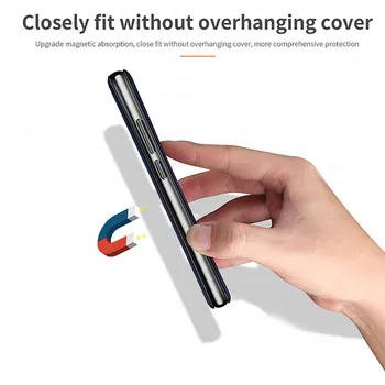 Magnetinio Odinis Laikiklis Telefono Flip Case for Xiaomi Mi 10 Lite 5G 10 Pastaba Pro Note10 Minkštas Kortelės, Piniginės Dangtelį Mi10 10lite 10pro