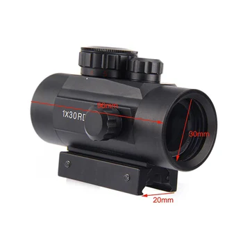 Magorui Taktika 1x30RD Riflescope Holografinis Red Dot Akyse Apimtis Airsoft Medžioklės Akyse taikymo sritis
