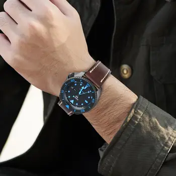 MAIKES Verslo Riešo Dirželis Žiūrėti Aukštos Kokybės Odos Watchband 22mm 24mm Nerūdijančio Plieno Sagtis Smart watch Odos Juosta