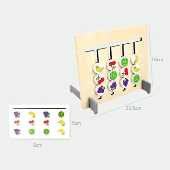 Mediniai Montessori Žaislai Keturių Spalvų Atitikimo Žaidimas Vaikų Mokymosi Žaislai Vaikams Juguetes Sensoriales C2064H