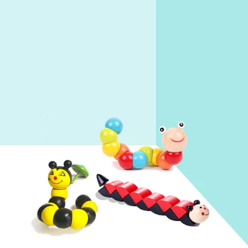 Mediniai Širdys Galvosūkiai Švietimo Žaislas 3D Dėlionės, Mediniai Žaislai, Vaikų Laikomo Žaislas Spalvinga Medienos Pirštus Žaidimas Montessori Dovana