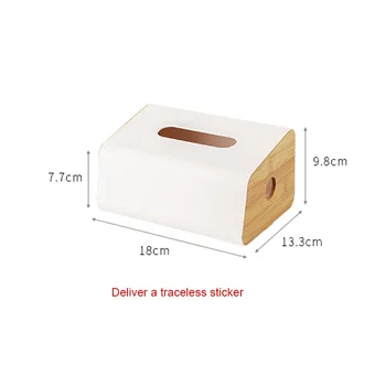 Medinių namų Plastiko Audinio Box, Multi-funkcija Medžio masyvo Servetėlių Laikiklį Atveju Paprastas Stilingas Automobilis Dėžės Virtuvės Audinio Laikikliai