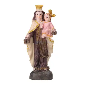 Mergelės Marijos Su Jėzumi Vaikas Šventojo Statula Statulėlės Katalikų Kalėdinis Suvenyras, Dovanos, Dervos