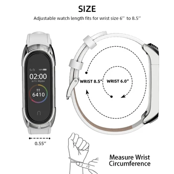 Mi Juosta 5 natūralios Odos Apyrankė NFC Pasaulio Redakcija Už Xiaomi Mi Juosta 4 Dirželis Mi Band 3 Dirželis TF Smart Priedai Watchband