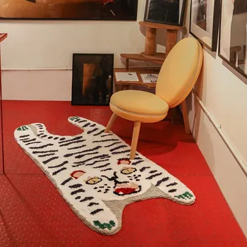 Mielas animacinių filmų tigras formos minkštos smulkūs apdailos srityje kilimas 80x160cm, INS populiarus Šiaurės stiliaus namų kolekcija kilimų