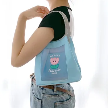 Milkjoy Mielas Lokys Siuvinėjimo Crossbody Maišelį Bentoy Kawaii Dizaineris Vasaros Pečių Nešti Sling Bag Moterų 2020 M.