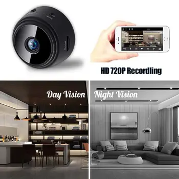 Mini Belaidė IP Kamera 2.4 GHz WiFi 720P HD Home Security - Belaidžio Nuotolinio APP Judesio Aptikimo Slaptas Vaizdo Mikro Kamera