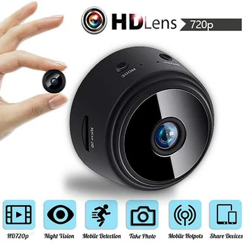 Mini Belaidė IP Kamera 2.4 GHz WiFi 720P HD Home Security - Belaidžio Nuotolinio APP Judesio Aptikimo Slaptas Vaizdo Mikro Kamera