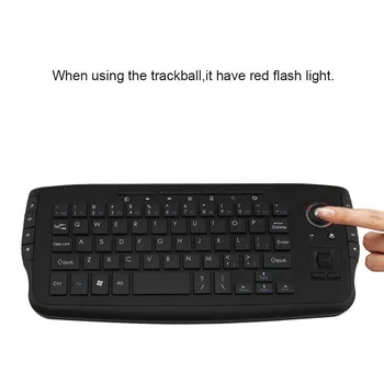 Mini Belaidė Klaviatūra su 2.4 G +Trackball 2 In 1 Mouse 94 Keycaps Žaidimas, Kompiuterių Klaviatūros, Pelės Rinkinys, Skirtas 