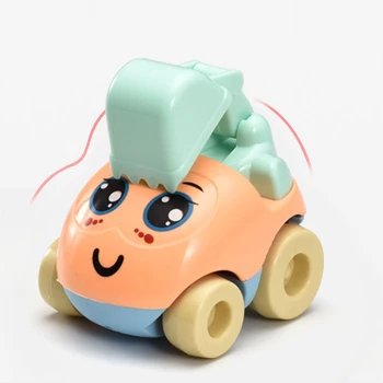 Mini Cartoon Automobilių Žaislai Vaikams, Berniukų, Mergaičių Inercinės Inžinerijos Transporto priemonių Žaislas Plastiko Traukti atgal Ekskavatorių Žaislas, Skirtas Vaikams Dovanų