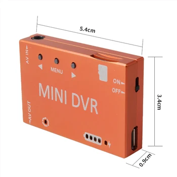Mini DVR HD Minio Vaizdo įrašymo NTSC/PAL Perjungiamos įmontuota Baterija RC Drone Lenktynių Freestyle VR Akiniai Priedai
