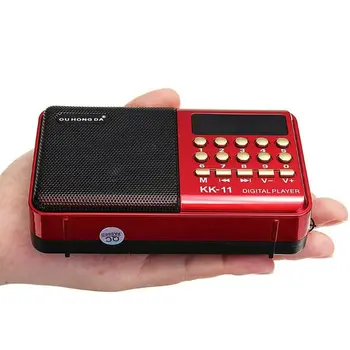 Mini Nešiojamas Delninis K11 Radijo Daugiafunkcinis Skaitmeninis FM USB TF MP3 Grotuvo Garsiakalbių Prietaisai, Reikmenys