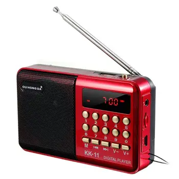 Mini Nešiojamas Delninis K11 Radijo Daugiafunkcinis Skaitmeninis FM USB TF MP3 Grotuvo Garsiakalbių Prietaisai, Reikmenys