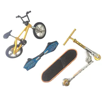 Mini Pirštų Riedlenčių Fingerboard BMX Dviračių Nustatyti Įdomus Skate Lentos Mini Dviračiai Žaislai Vaikams, Berniukams, Vaikams Dovanos Vaikams, žaislai