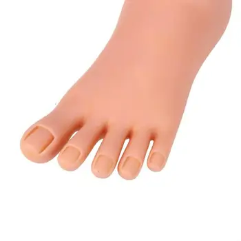 Minkštos Lanksčios Plastikinės Kojos Manekenas su Vinimis, dėl Praktikos, Pedikiūro Mokymo Nagų Dailės Rodyti Priemonė Pėdų Modelį, Nagų Lipduką Karšto