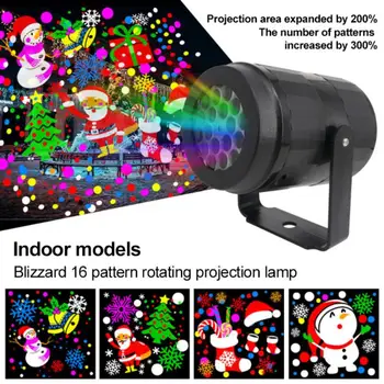 Modeliai Naujų Metų Kalėdinė Dekoracija LED Lazerinius Projektorius, Šviesos Snaigės Briedžių Projekcija Lempos Etape Patalpų ir Lauko Vejos Šviesos