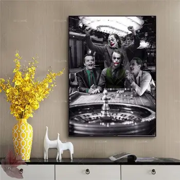 Modernus Dekoro Abstraktus Paveikslas, Tapyba Šiaurės Plakatas Joker Drobės Filmo Plakatą Ir Spausdinimo Gyvenimo Kambario, Miegamasis Apdailos Rėmas