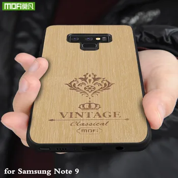 MOFi Originalų Galinį Dangtelį Samsung Galaxy Note9 Atveju Sunku PC 9 pastaba PU Odos Būsto Visapusiškai Puikus Prabangos Coque