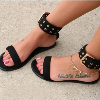 Moterys butai gladiatorių sandalai vasarą skaidrios, atviros kojų želė batai ponios senovinių romėnų dirželio sagtis paplūdimio basutės dydis 34-43