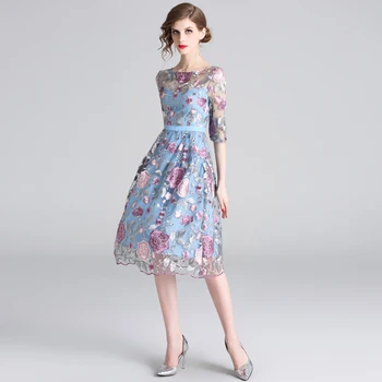Moterų 2019 naujas pokylių priimančiosios suknelė skrudinimas ilgai skyriaus ponios šalis suknelė