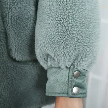 Moterų 2021 Žiemos Naujo Tipo Avių Kirpimo Paltai Ponios Thicked Šilta Originali Kailio Outwear Moterų Natūrali Vilna Kailiniai Atsitiktinis Striukė B23
