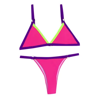 Moterų Bandeau Tvarstis Bikini Komplektas, Push-Up Brazilijos maudymosi Kostiumėliai Paplūdimio maudymosi kostiumėlį Dec 9