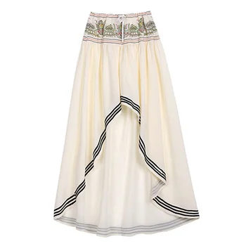 Moterų Mados Hipis Bohemijos Stiliaus Paplūdimio Nereguliarus Vakaro Šalis, Sijonas, Suknelė Atsitiktinis Aukšto Liemens sijonas