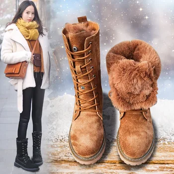 Moterų žiemos batai 2020 šiltas storas pliušinis žiemos batai moterims sniego batai neperšlampami, neslidžia žiemos batai -40 laipsnių