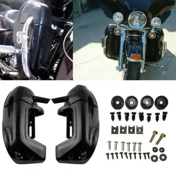 Motociklo Dažytos Ryškus Ryškus Juodos spalvos ABS Plastiko Mažesnė Anga Kojų Lauktuvės Daiktadėžė Aparatūrą, Harley 