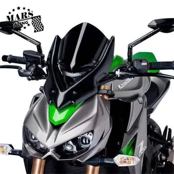 Motociklo Viser Skydelis Priekinio Stiklo, Priekinio Stiklo Tinka Kawasaki Z1000 2016 2017 2018 2019 Dvigubas Burbulas